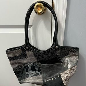Coach patchwork tote bag